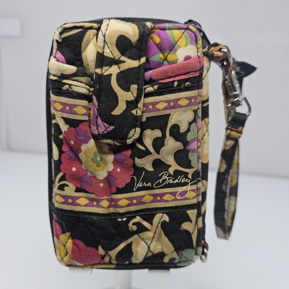 VERA BRADLEY Wristlet‎ Women Zipper Floral Inner Pocket Purse Wallet Multicolor